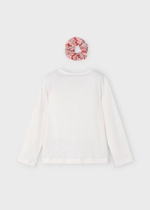 Maglietta manica lunga con elastico bambina