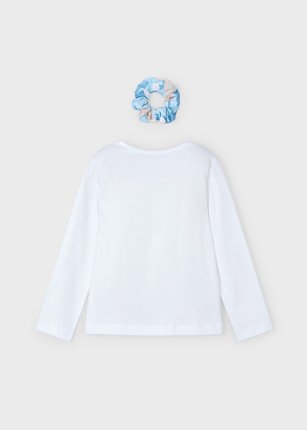 Maglietta manica lunga con elastico bambina