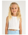 Top dettagli plissettati bambina