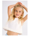 Top dettagli plissettati bambina