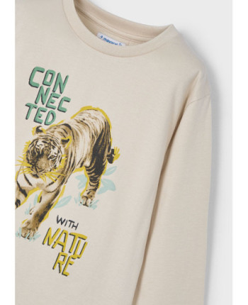 Maglietta manica lunga tigre bambino