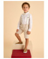 Camicia manica lunga lino bambino