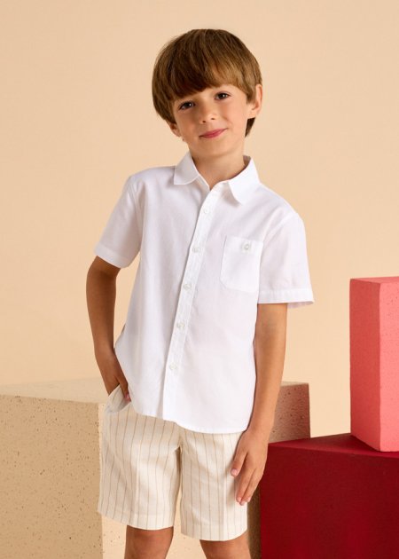 Bermuda elegante lino bambino