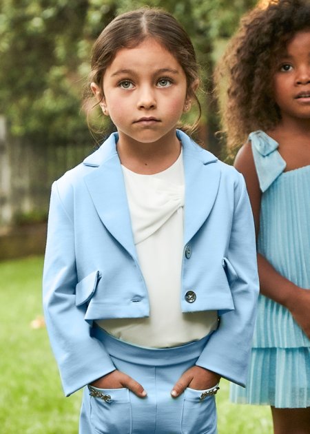 Giacca bavero bambina