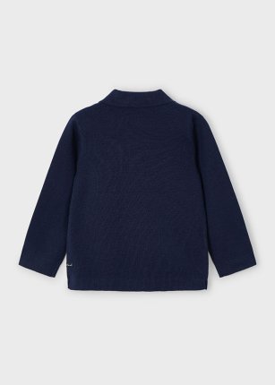Giacca bavero tricot bambino