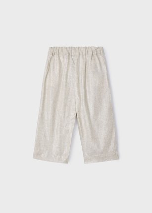 Pantalone lungo lino bambina