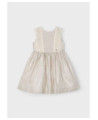 Vestito dettaglio ricamo lino  bambina