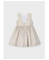 Vestito dettaglio ricamo lino  bambina