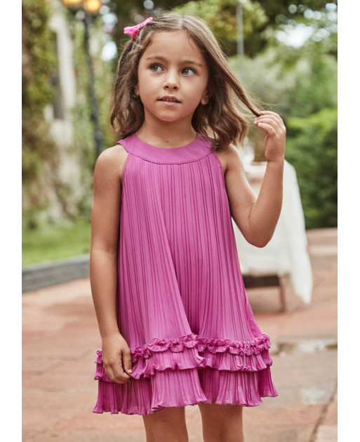Vestito plissettato bambina
