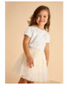 Gonna tulle plumetis bambina