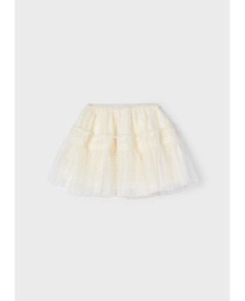 Gonna tulle plumetis bambina