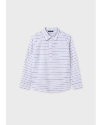 Camicia modello polo manica lunga  ragazzo