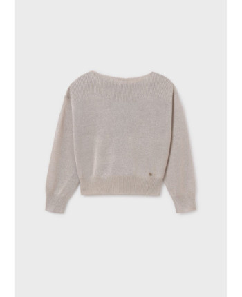 Maglione dettagli costine ragazza