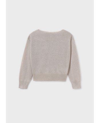 Maglione dettagli costine ragazza