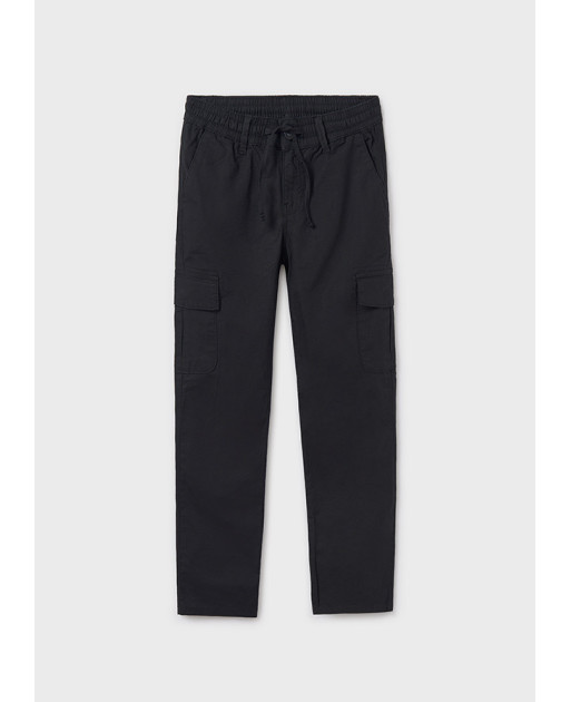 Pantalone chino cargo lino ragazzo