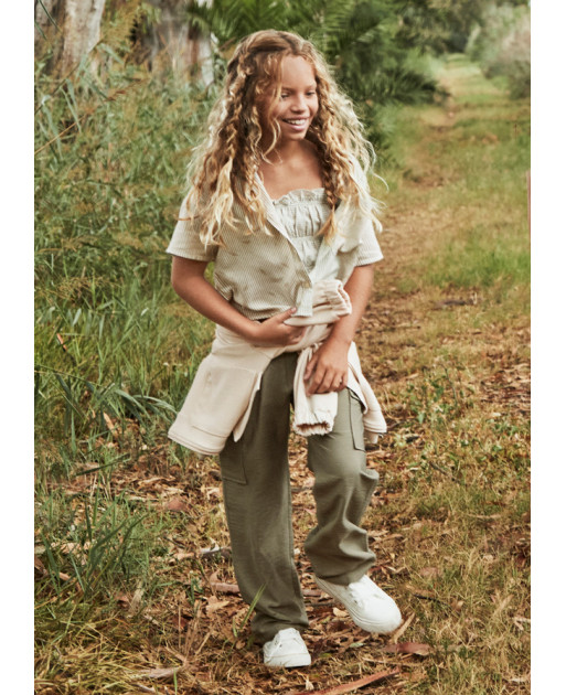 Pantalone cargo ragazza