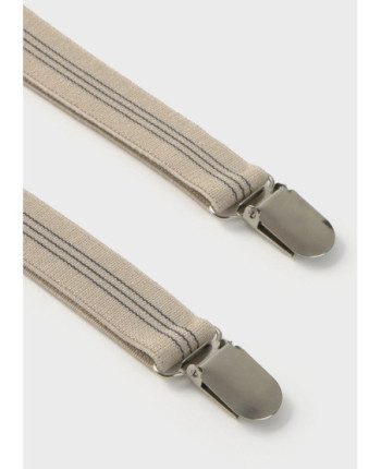 Set bretelle e papillon neonato