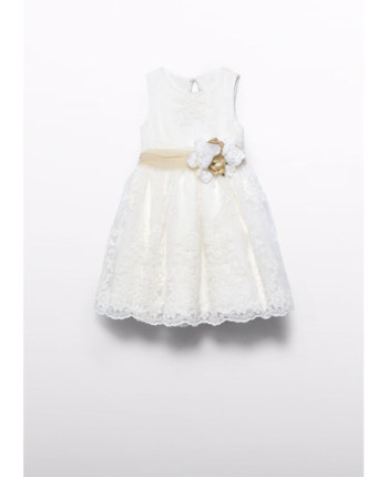 Vestito organza ricamato