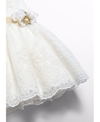 Vestito organza ricamato