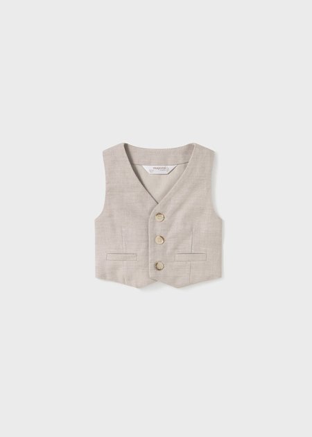 Gilet elegante lino neonato