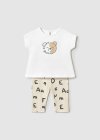 Completo leggings  e maglietta neonata
