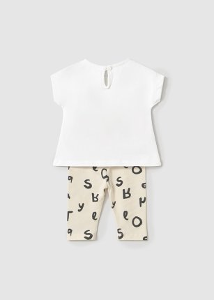 Completo leggings  e maglietta neonata