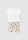 Completo leggings  e maglietta neonata