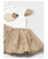 Completo gonna tulle e maglietta neonata