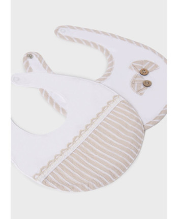 Set 2 bavaglini impermeabili neonato