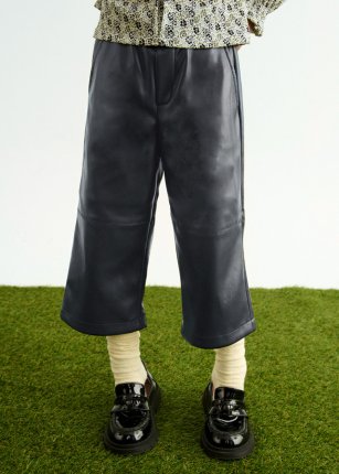 Pantalone Culotte Similpelle Bambina