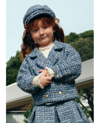Giacca Tweed Doppio Petto Bambina