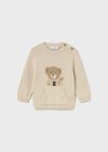 Maglione orso tasca neonato