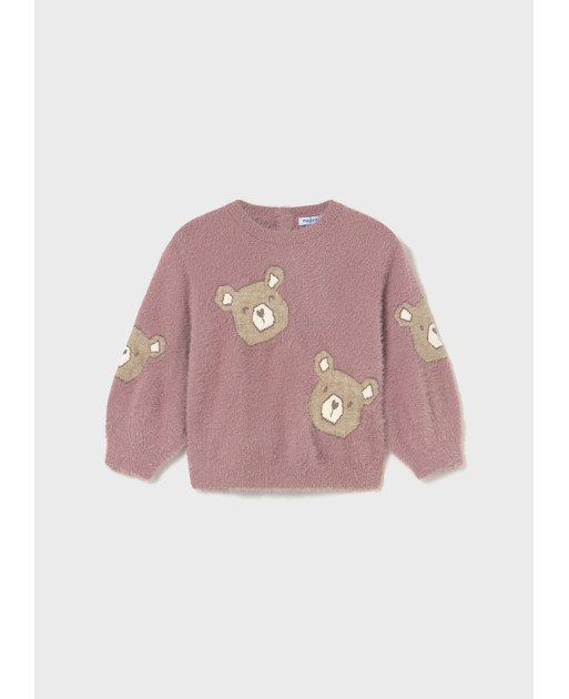 Maglione orso pellicciotto neonata
