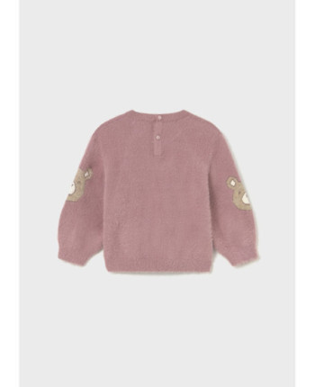 Maglione orso pellicciotto neonata