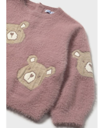 Maglione orso pellicciotto neonata