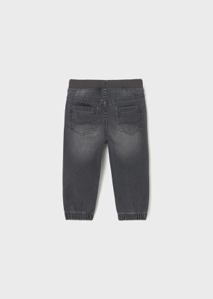 Pantalone lungo jeans jogger neonato