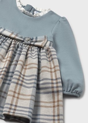 Vestito quadri combined neonata