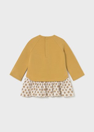Vestito felpa combined neonata