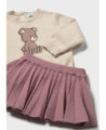 Completo gonna pieghe e maglione neonata