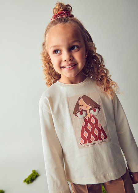 Maglietta con elastico bambina