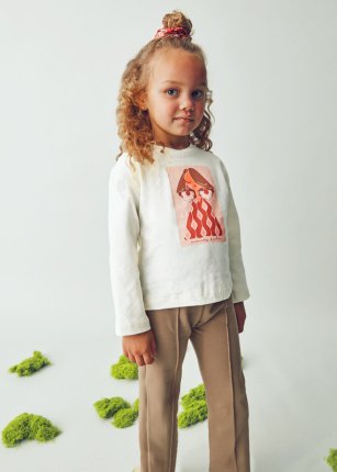 Maglietta con elastico bambina