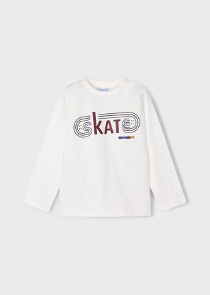 Maglietta scritte skate bambino