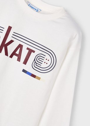 Maglietta scritte skate bambino