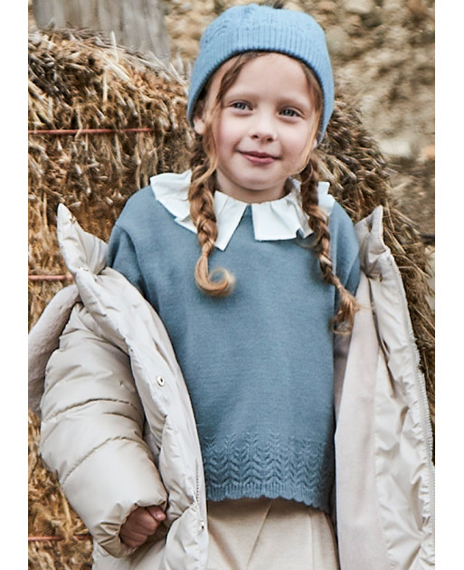Maglione tinta unita bambina