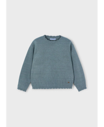 Maglione tinta unita bambina