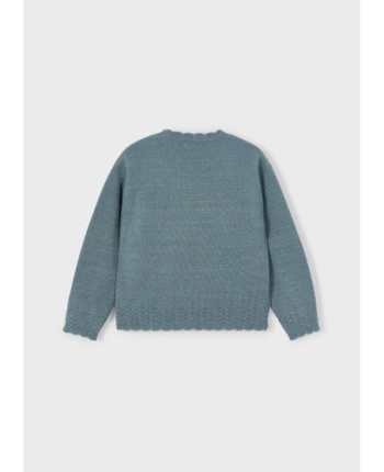 Maglione tinta unita bambina