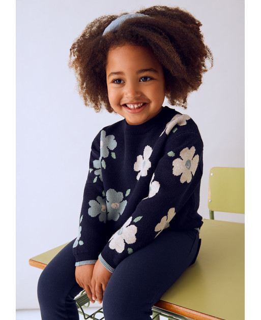 Maglione jacquard bambina