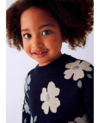 Maglione jacquard bambina