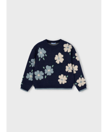 Maglione jacquard bambina