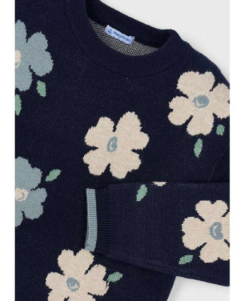 Maglione jacquard bambina